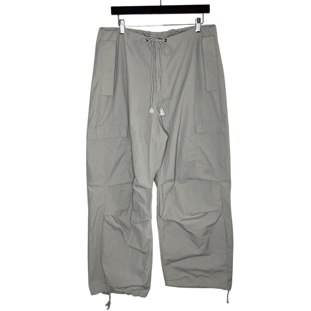 Local European Grey Parachute Cargo Pants Baggy Gorpcore Y2K Dancer Size M/L - Picture 5 of 14